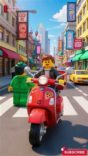 📌🚴🍕🇺🇸 POV: Pizza Delivery in LEGO City! 🚴🍕