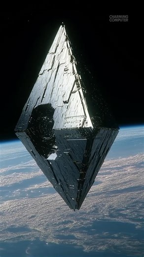 Charming Computer on Instagram: "Part two of the saga of the heretics hiding on Bareen. For those who recall the previous entry, you’ll remember the Heretics clustered anxiously atop a mountain, eyes skyward, awaiting a ship rumoured to be defecting. But what of the vessel itself? Half a galaxy away, aboard the immense craft, a floating city in its own right, home to thousands - the atmosphere was anything but calm. Even the ship’s consciousness simmered with apprehension, having spent months de