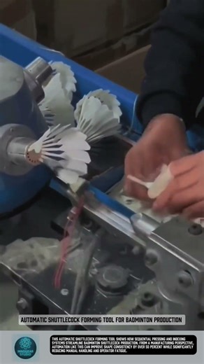 Automatic Shuttlecock Forming Tool for Badminton Production #tools