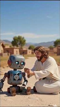 Jesus Fixes a Broken Robot 🤖❤️ | A Short Animated Story | #Jesus #Shorts