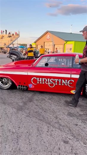 Sharing the Hot Rod Industry on Instagram: "Figured @clineracecars Christine was a timely post! I’ve always loved this car and love the work that @clineracecars puts out. Go give them a follow!! #nhra #thisishalloween #christine #spookyvibes #hallowen"