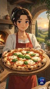🍕 Wood-Fired Margherita Pizza | Italian Village Cooking ASMR | Ghibli Inspired |‪@2026rpcreations‬