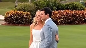 Inside Tiffany's Mar-a-Lago wedding venue with ballroom covered in gold leaf