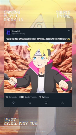 "Boruto's Most Dangerous Fight! Is it Impossible to Defeat This Monster? 😱#boruto #shortvideo #anime
