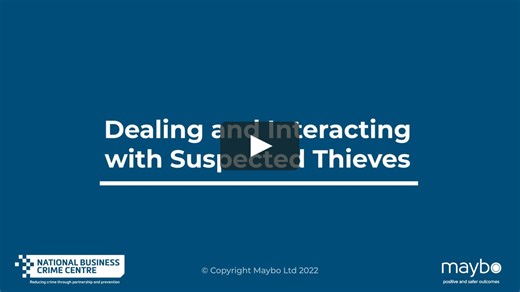 Dealing and interacting with suspected thieves