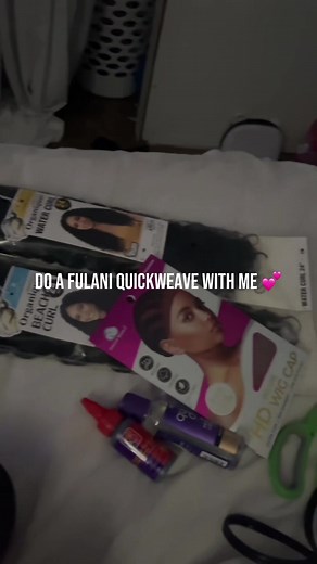 Fulani quick weave | 😍😍 #beginner #hair #dmv #fulanibraids #parts