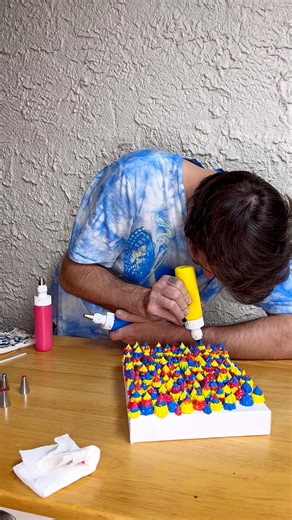 Which color combination should I do next?! I’ve always had an affinity for primarily colors; these smaller studies are prepping me for a larger more time intensive painting! #primarycolors #acrylicpainting #artistprocess | Zach Frank