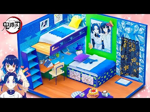 Build Couple Room for Inosuke x Aoi | Making Demon Slayer House | DIY Miniature Cardboard House #55