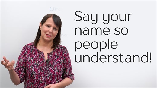 Say your name so people understand! Use my 3 tips.