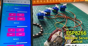 ESP8266 Webserver Multiple Servo Motor Control