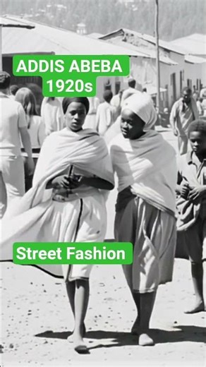 Rare 1920s Addis Ababa Fashion Restored #vintage #cultural #nostalgia