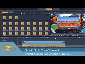 Pinnacle Studio 26 - Audiobearbeitung, kostenlose Musikquellen und Lautstärkesteuerung