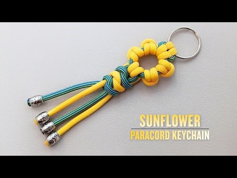 Paracord Sunflower Keychain Tutorial