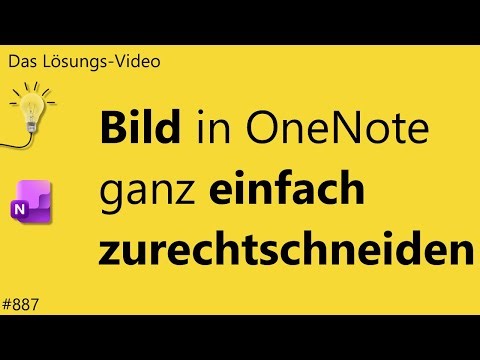 Solution video 887: Easily crop an image in OneNote