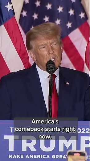 Former President Donald Trump launches 2024 White House bid #Short