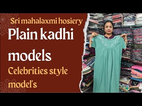 M size spun designer nighties plain khadi crush spun nighties new pattern with celebraties models