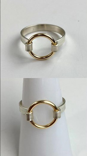 Easy Flat Wire Ring Tutorial ​⁠‪@beadalon‬ #ringdesign #shorts #wirerings