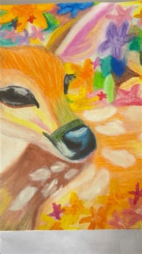 Let’s draw deer with me | Easy painting 🦌#deer#painting#easy#drawing#art#subscribe