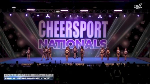 FAME All-Stars Stafford - Onyx [2026 L3 Senior Coed - Small Day 2] 2026 CHEERSPORT National All Star Cheerleading Championship