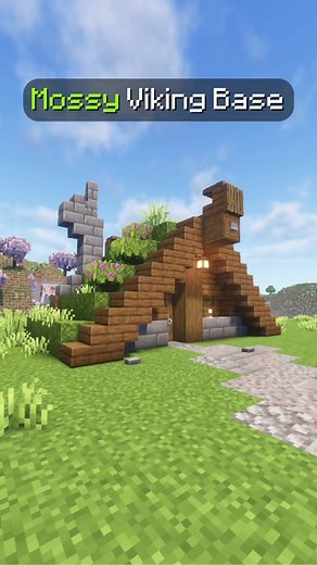 Minecraft Mossy Viking Base Build Tutorial