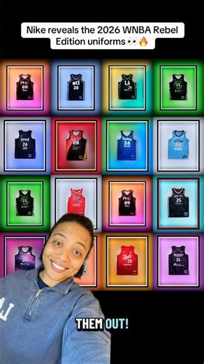 The 2026 WNBA Nike Rebel Edition uniforms have been revealed!👀🔥 #wnba #nikebasketball