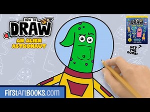 How To Draw An Alien Astronaut 🧑‍🚀 Step-by-Step Drawing Tutorial