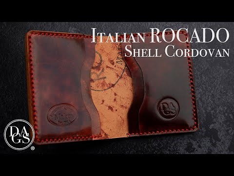 Making a HANDMADE Wallet Out of ROCADO Shell Cordovan