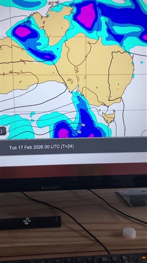 Abundant moisture now inland! Anything that comes down will be WET AIFS gives three chances! ECMWF our previous post gif which we only went to Tuesday is similar if we went up to two weeks. Graphcast lining up for three systems as is Pangu but unlike EC AIGFS and AIF those two models only go as far as Thursday February 26th. Here is AIFS model frame by frame 6 hour blocks rainfall and synoptic charts between now and early March. - John | Your Weather Channel - JWC