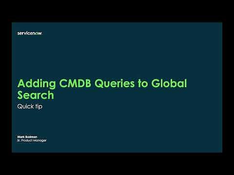 Quick tip on how to enable ServiceNow CMDB intelligent search in your global platform search
