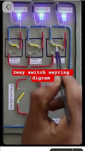 "Two way switch wiring diagram and practical"