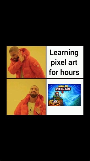 Save your time and watch this 5 min tutorial #shorts #memes #tutorial #pixelart #art