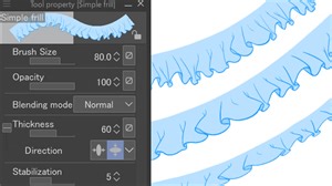6.4K views · 427 reactions | Discover the new Decoration tools in added to Clip Studio Paint 1.10.10, such as Braid and Simple Frill, with tips on how to customize them by adjusting values ​​such as Thickness to suit your artwork. https://tips.clip-studio.com/en-us/articles/4846 #clipstudio | CLIP STUDIO PAINT | Facebook