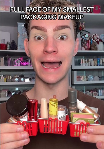 Full Face of My Smallest Packaging Makeup — Mini Makeup Challenge