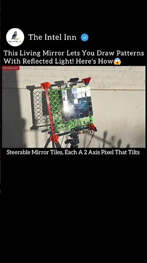 This Living Mirror Lets You Draw Patterns With Reflected Light! Here's How😱 #LightMirror #CoolTech