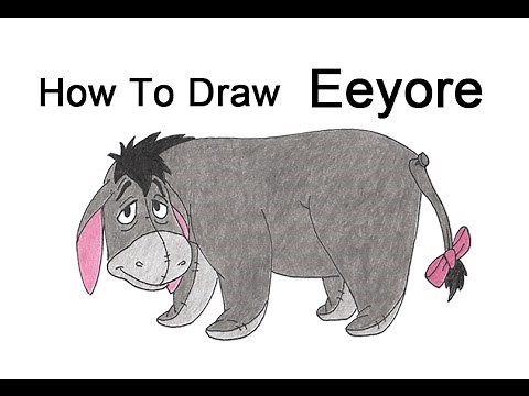 How to Draw Eeyore from Winnie the Pooh