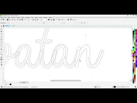 Coreldraw tek cizgi yapımı cnc için