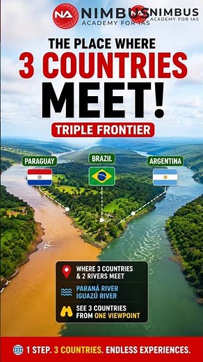🤯 Stand in 3 Countries at Once? Triple Frontier Explained!