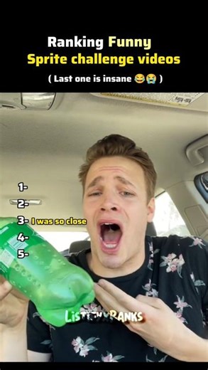 Ranking the Craziest Sprite Challenges 🥤 #shorts #shortsfeed #funny #ranking #epicfails #foryou #fyp