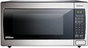 Panasonic Microwave Oven NN-SN766S Stainless Steel Countertop/Built-In with Inverter Technology and Genius Sensor, 1.6 Cubic Foot, 1250W