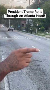 President Trump Rolls Through An Atlanta Hood! #atl #news #black