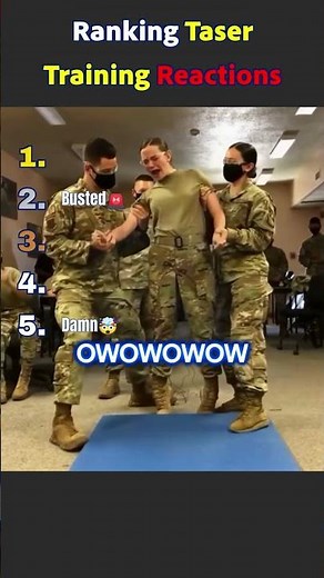 Ranking Taser Training Reactions ⚡😬