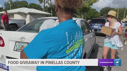 Pinellas County Commission hosts free food giveaway