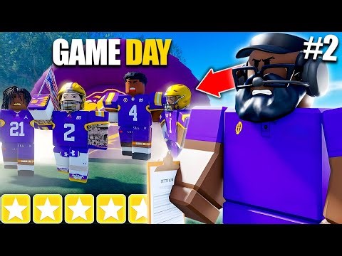 My FIRST GAME With My NEW High School Football Team (PT2) | Roblox