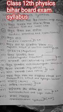 class 12th physics syllabus board exam//syllabus class 12th physics #viral short #one shot video