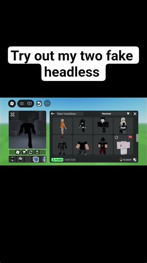 try out my two fake headless avatars in catalog avatar creator😃