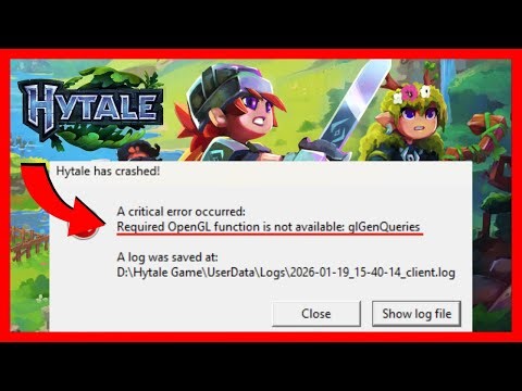 FIX Hytale Required OpenGL Function Is Not Available