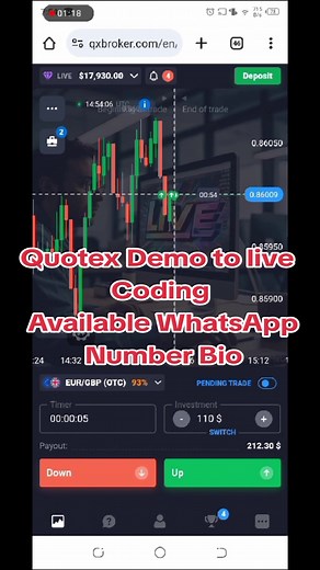 Quotex Demo to live changed kaise kare????🥰😍😍😍🥰😘😍😍