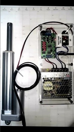 Linear Actuator Extension and Retraction Test with Timer #timer #linear_actuator #DIY #Gagari