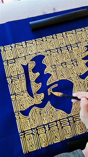 Creative Hollowed-out Calligraphy #Calligraphy#Chinese Character Cube