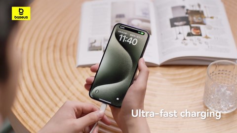 Baseus 100W Type C Charging Cable 6.6ft Usb-c To Usb-c, White